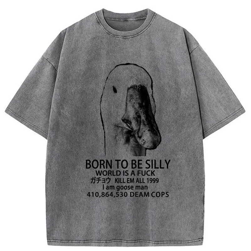 Tokyo-Tiger Born To Be Silly Washed T-Shirt