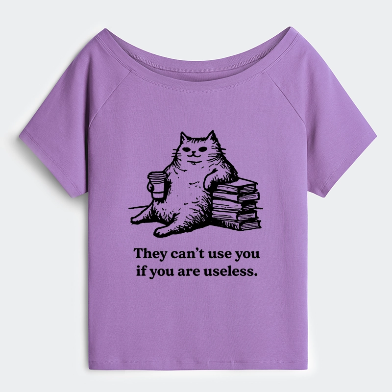 Tokyo-Tiger Cat Proving Uselessness Is A Superpower Off Shoulder T-Shirt