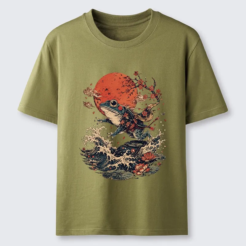 Tokyo-Tiger Cool Japanese Style Frog Saving The World Classic T-Shirt