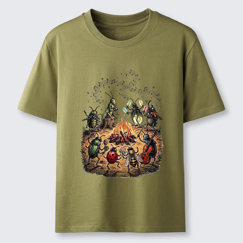 Tokyo-Tiger Bug Band Campfire Jam Classic T-Shirt