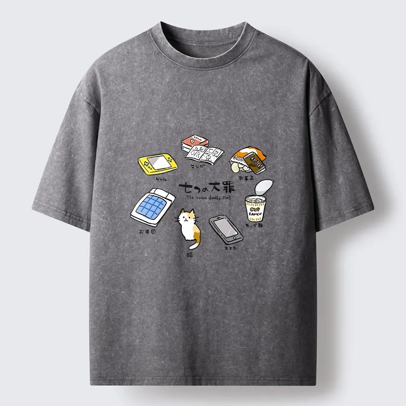 Tokyo-Tiger My Favorite Chill Hobby Collection Washed T-Shirt
