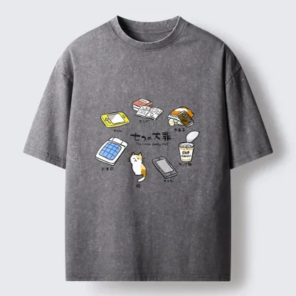 Tokyo-Tiger My Favorite Chill Hobby Collection Washed T-Shirt