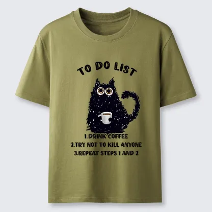 Tokyo-Tiger Funny Meme Daily Coffee Routine Classic T-Shirt