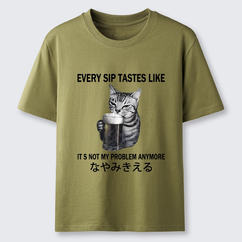 Tokyo-Tiger Chill Beer Cat Relax Graphic Classic T-Shirt