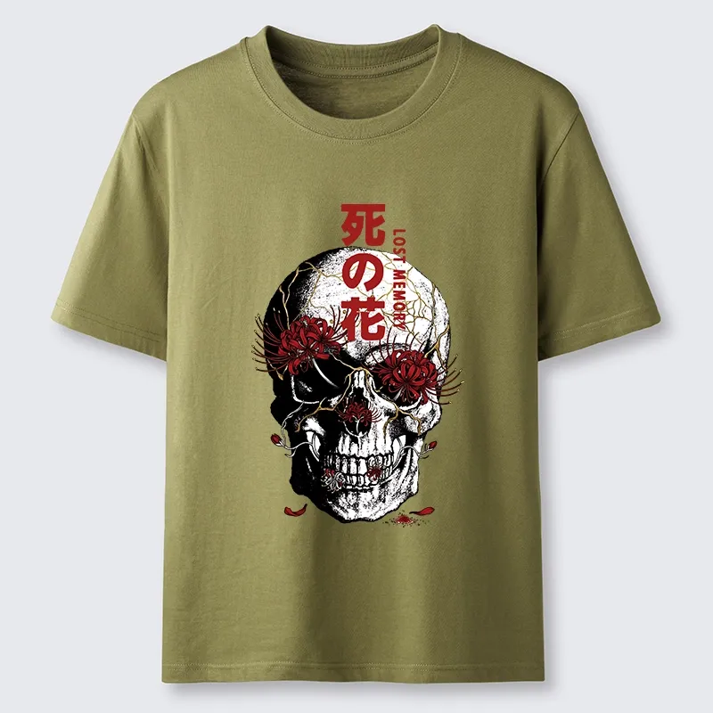 Tokyo-Tiger Dark Goth Spider Lily Skull Art Classic T-Shirt