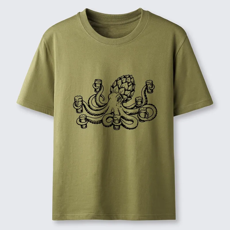 Tokyo-Tiger Sea Creature Loves Cold Brew Drinks Classic T-Shirt
