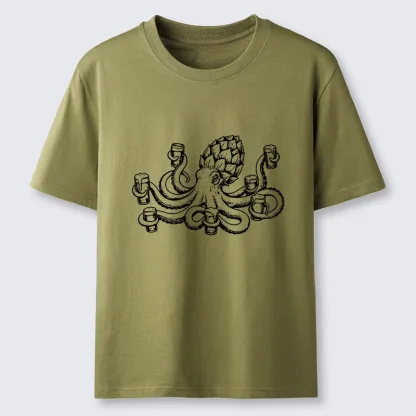 Tokyo-Tiger Sea Creature Loves Cold Brew Drinks Classic T-Shirt
