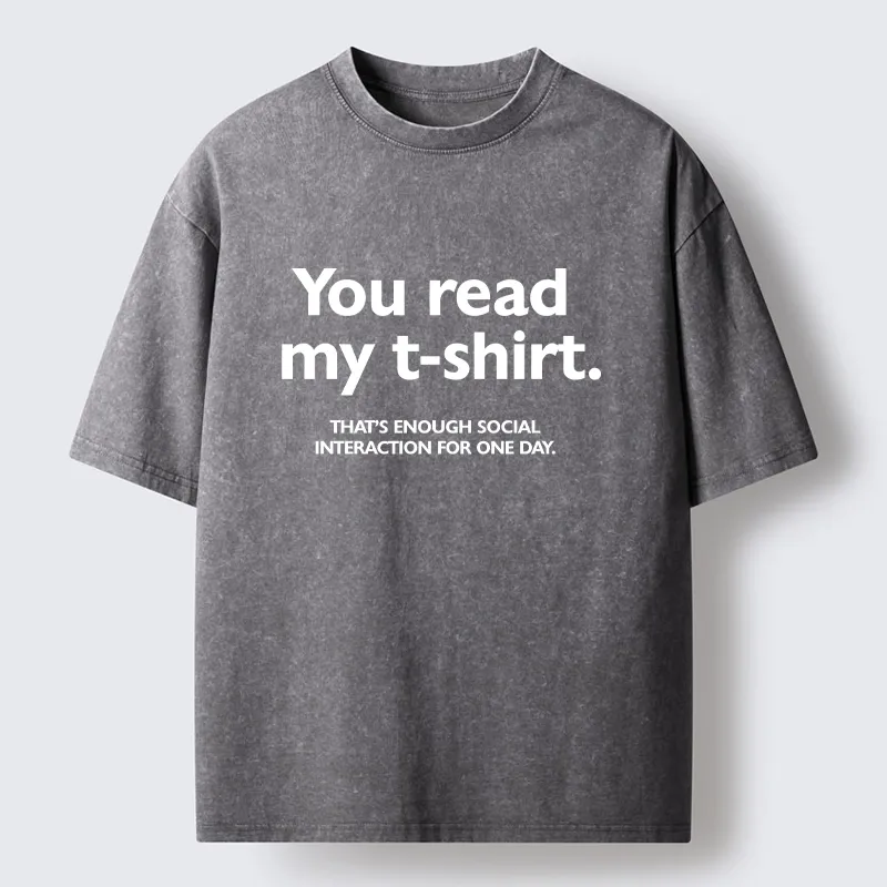 Tokyo-Tiger Introvert Social Limit Funny Meme Washed T-Shirt