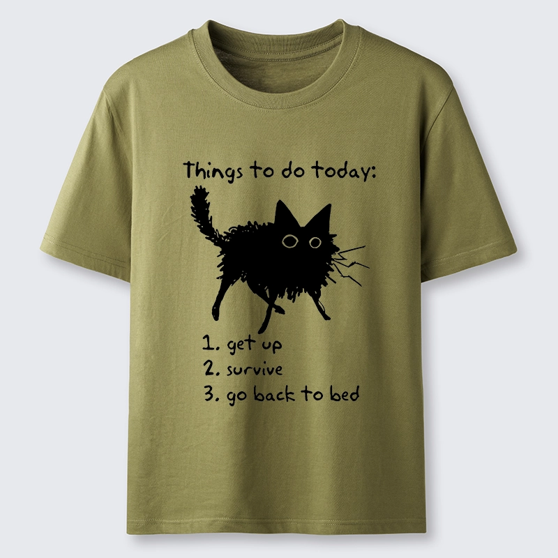 Tokyo-Tiger Lazy Cat Survive Day Funny Meme Classic T-Shirt