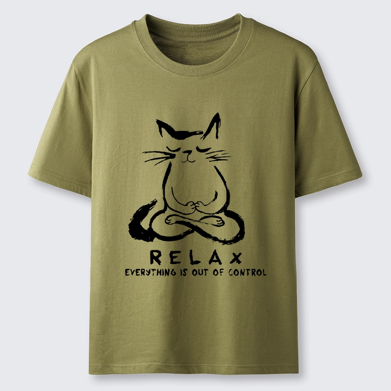 Tokyo-Tiger Zen Meditate Cat Chill Funny Meme Classic T-Shirt