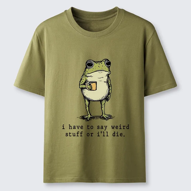 Tokyo-Tiger Funny Meme Weird Talking Coffee Frog Classic T-Shirt