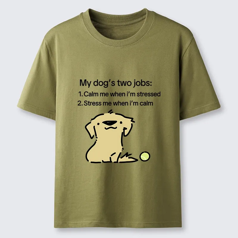 Tokyo-Tiger Funny Meme Dog Two Life Jobs Joke Classic T-Shirt