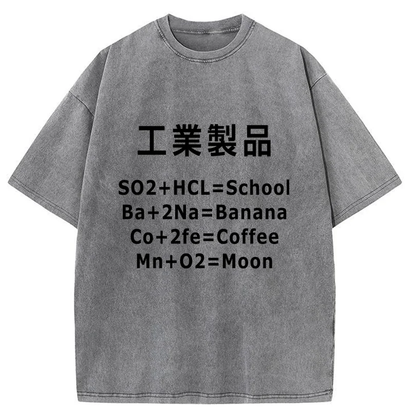 Tokyo-Tiger Chemical Manufacturing Funny Washed T-Shirt