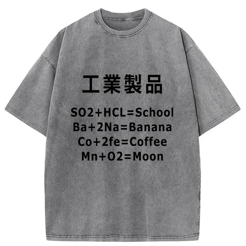 Tokyo-Tiger Chemical Manufacturing Funny Washed T-Shirt