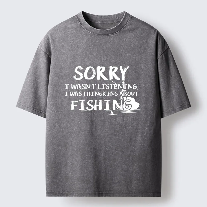 Tokyo-Tiger Funny Meme Fishing Obsessed Daydream Vibe Washed T-Shirt