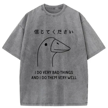 Tokyo-Tiger Please Trust Me Washed T-Shirt