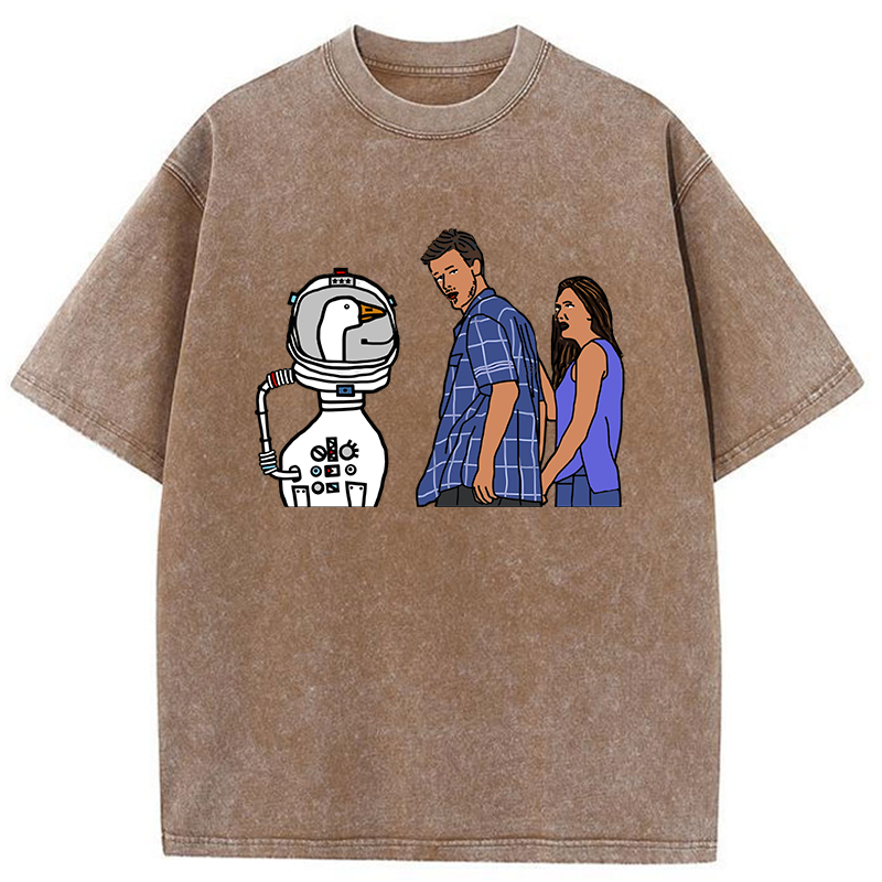 Tokyo-Tiger Man Obsessed With Geese Washed T-Shirt