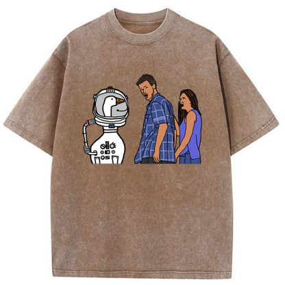 Tokyo-Tiger Man Obsessed With Geese Washed T-Shirt