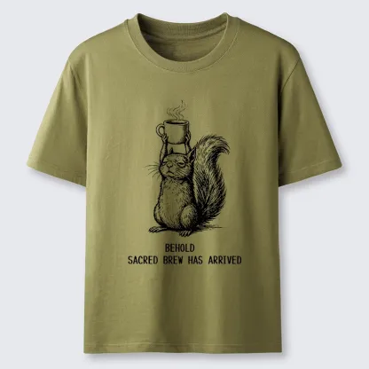 Tokyo-Tiger Squirrel Hold Sacred Coffee Meme Classic T-Shirt