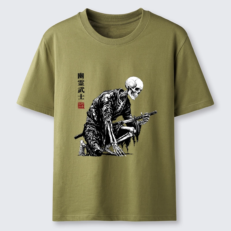Tokyo-Tiger Vintage Dark Ghost Samurai Sketch Classic T-Shirt