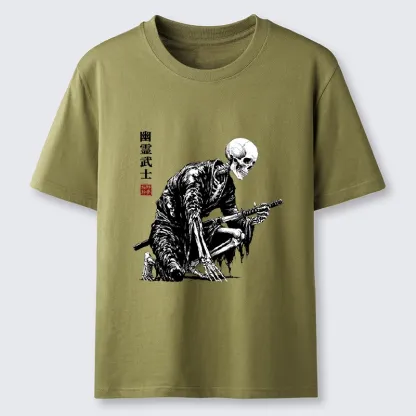 Tokyo-Tiger Vintage Dark Ghost Samurai Sketch Classic T-Shirt