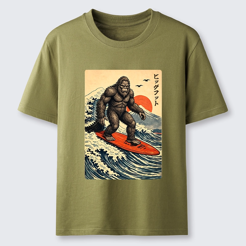 Tokyo-Tiger Myth Beast Surf Fuji Mountain Wave Art Classic T-Shirt