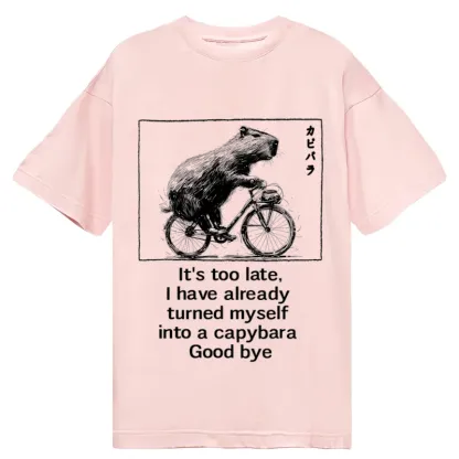 Tokyo-Tiger Funny Capybara Riding A Bicycle Classic T-Shirt