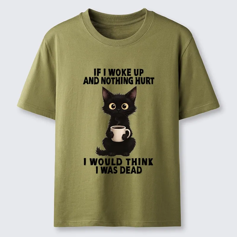 Tokyo-Tiger Funny Cute Black Cat And Coffee Meme Classic T-Shirt