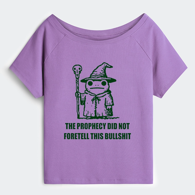 Tokyo-Tiger Funny Meme Wizard Frog Weird Prophecy Off Shoulder T-Shirt