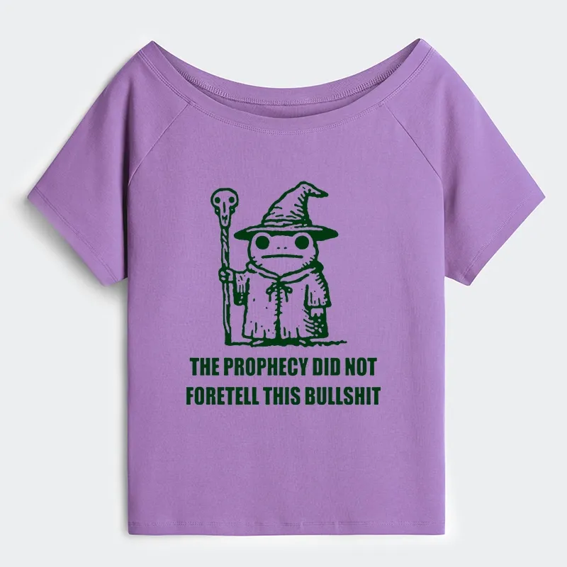 Tokyo-Tiger Funny Meme Wizard Frog Weird Prophecy Off Shoulder T-Shirt