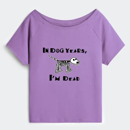 Tokyo-Tiger Funny Meme Old Dog Dead In Dog Years Vibe Off Shoulder T-Shirt