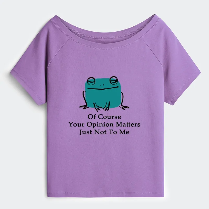 Tokyo-Tiger Cool Frog Unbothered By Others Opinions Off Shoulder T-Shirt