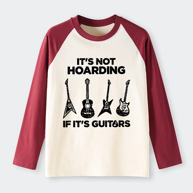 Tokyo-Tiger Music Lover Guitar Hoarding Joke Raglan Long Sleeve T-shirt