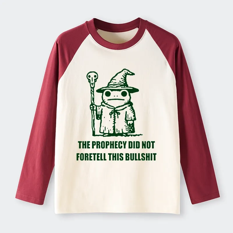 Tokyo-Tiger Funny Meme Wizard Frog Weird Prophecy Raglan Long Sleeve T-shirt