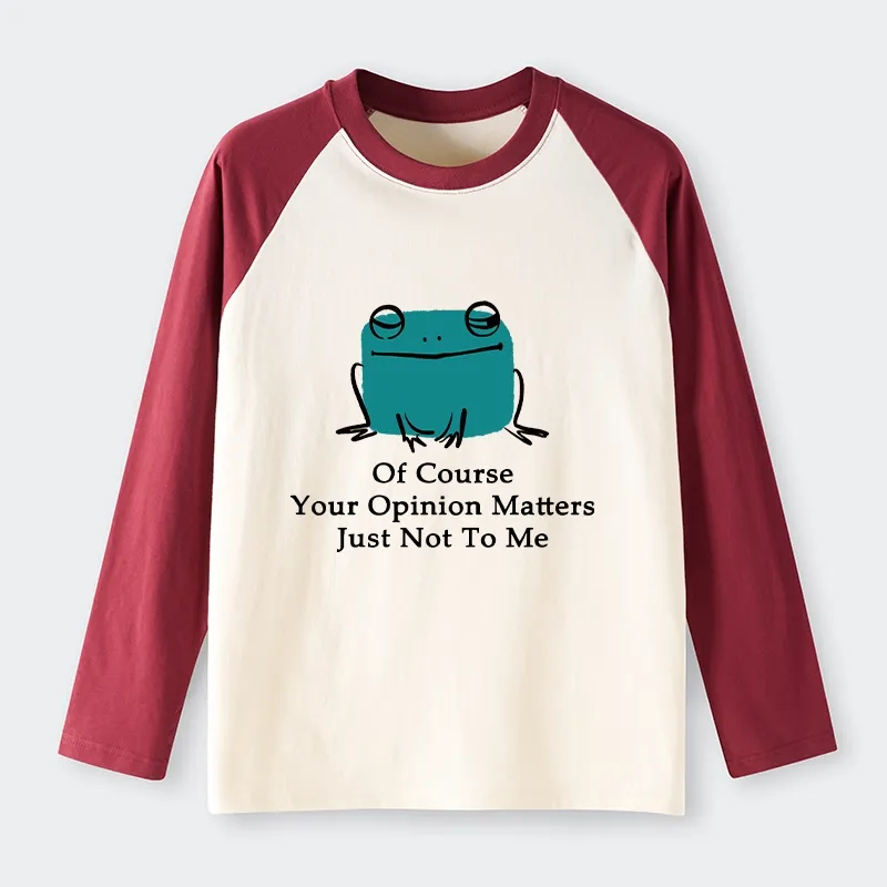 Tokyo-Tiger Cool Frog Unbothered By Others Opinions Raglan Long Sleeve T-shirt