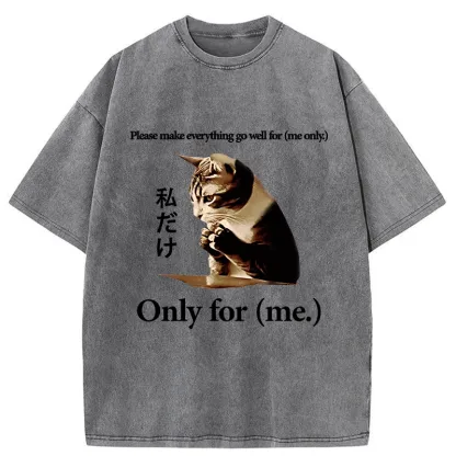 Tokyo-Tiger Only Me Everything's Fine Washed T-Shirt