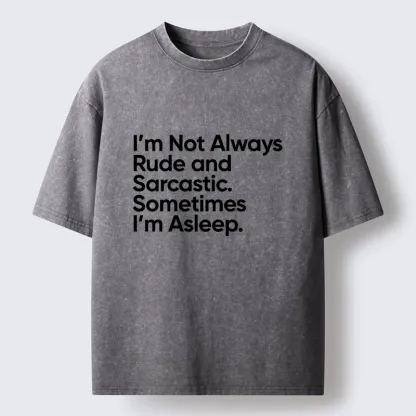 Tokyo-Tiger Sarcastic Funny Text Meme Washed T-Shirt