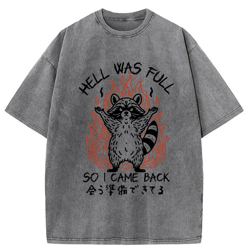 Tokyo-Tiger Hell Was Full Washed T-Shirt