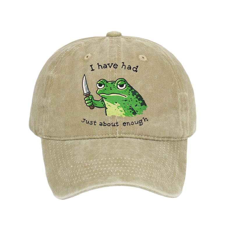 Tokyo-Tiger Impatient Frog Washed Cap