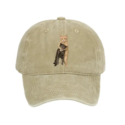 Tokyo-Tiger Orange Cat’s Tight Embrace Washed Cap
