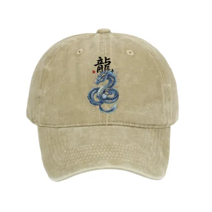 Tokyo-Tiger Mythic Blue Dragon Washed Cap