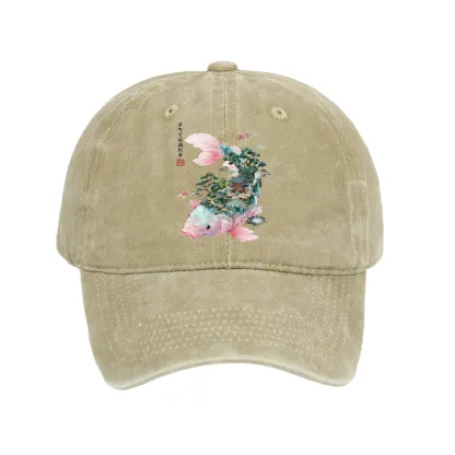 Tokyo-Tiger Journey Of The Flowing Koi Washed Cap