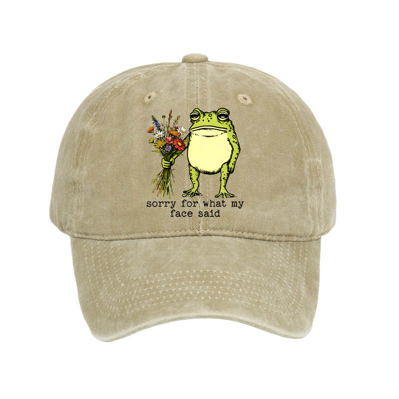 Tokyo-Tiger Frog Sorry Mode Activated Washed Cap