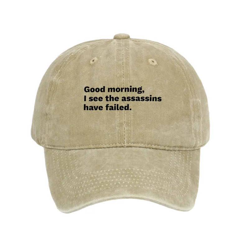 Tokyo-Tiger Assassins Failed Morning Quote Art Washed Cap