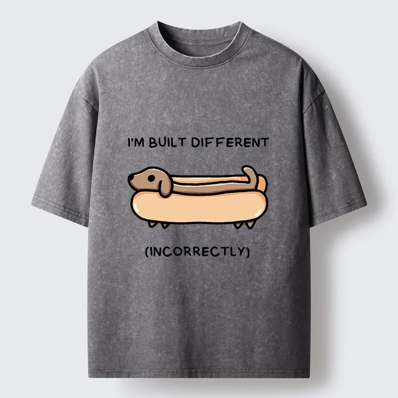 Tokyo-Tiger Built Different Dog Washed T-Shirt