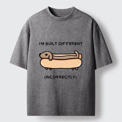 Tokyo-Tiger Built Different Dog Washed T-Shirt