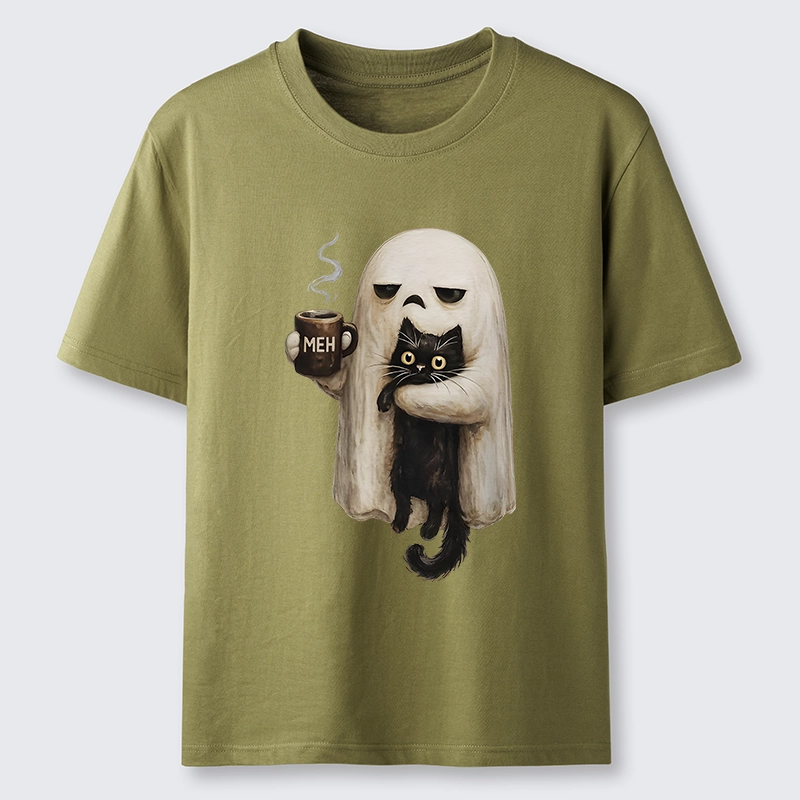 Tokyo-Tiger Ghost Cat Coffee Mood Classic T-Shirt