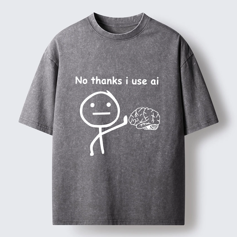 Tokyo‑Tiger Meme Skip Brain Use Ai Washed T‑-Shirt