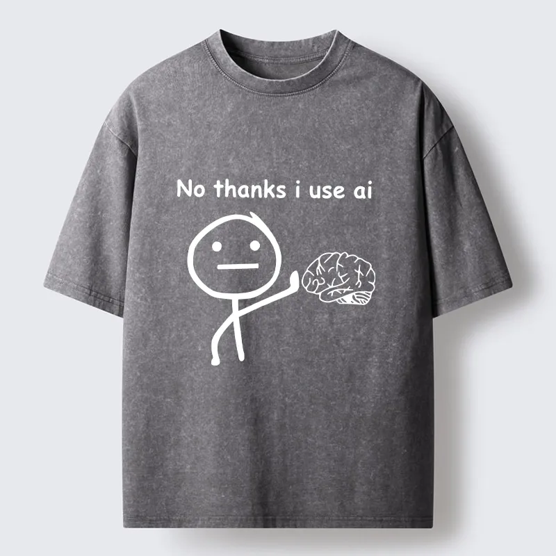 Tokyo‑Tiger Meme Skip Brain Use Ai Washed T‑-Shirt