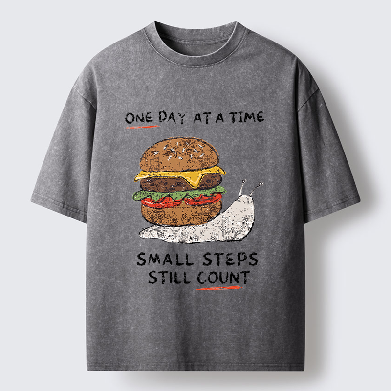 Tokyo‑Tiger Hamburger Snails Meme Washed T-Shirt